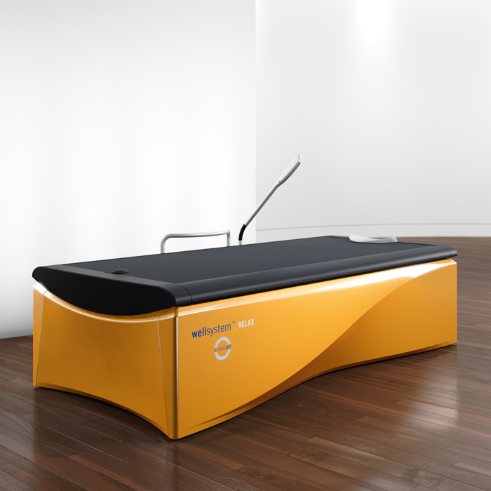 Dry water massage bed