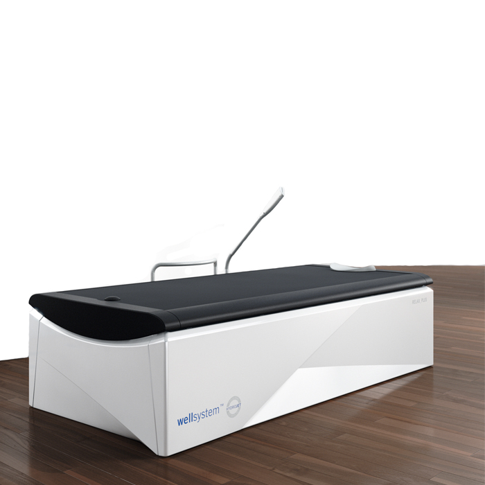 Dry hydromassage bed
